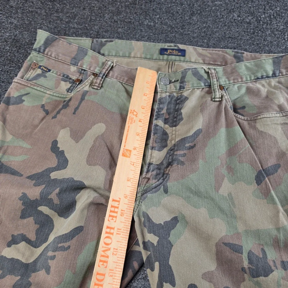 Polo Ralph Lauren Sullivan Slim Camo Pants Mens 38x30 Woodland Camouflage Jeans